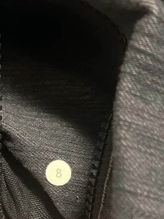 Lululemon Define Jacket Heathered Black Slub Denim / Tonka Stripe size 8 - Picture 6 of 8